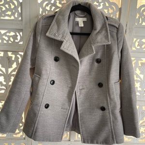 H&M gray peacoat